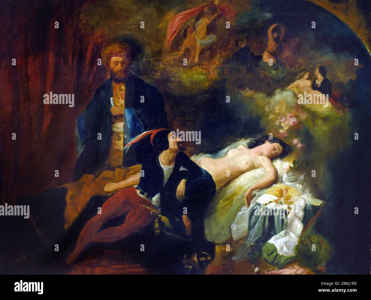 Reves d` Amour - Dreams of Love 1833 Joseph Benoit Guichard 1806 1880 France, French, Stock Photo